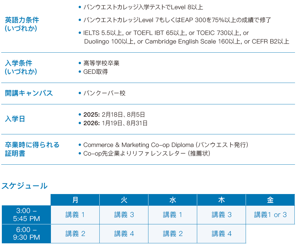 スケジュール表